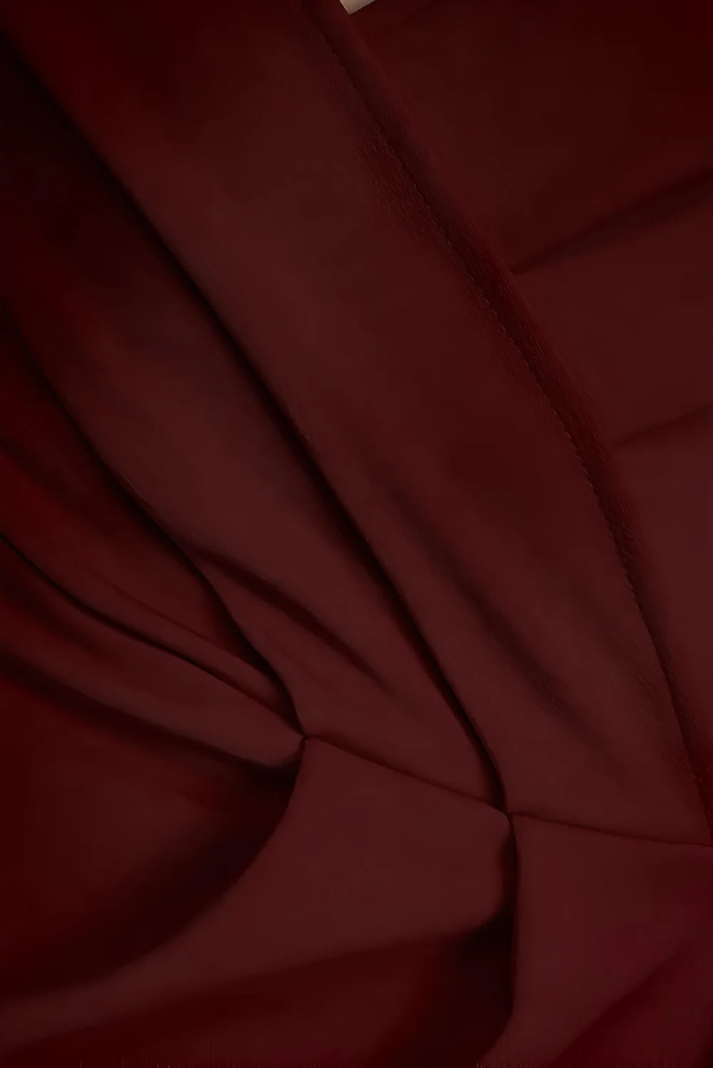 solid maroon knee length dress for women